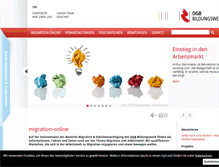 Tablet Screenshot of migration-online.de